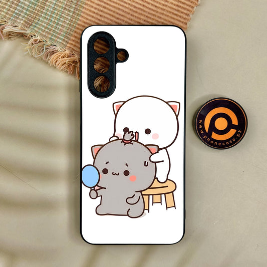 Samsung Galaxy A17 - Cute Bubu Dudu Design 7 - Premium Metal Printed Soft Bumper Shock Proof Case