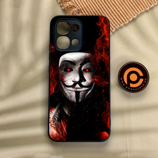 Oppo A6 Pro - Anonymous 2.0 Design 7 - Premium Metal Printed Soft Bumper Shock Proof Case