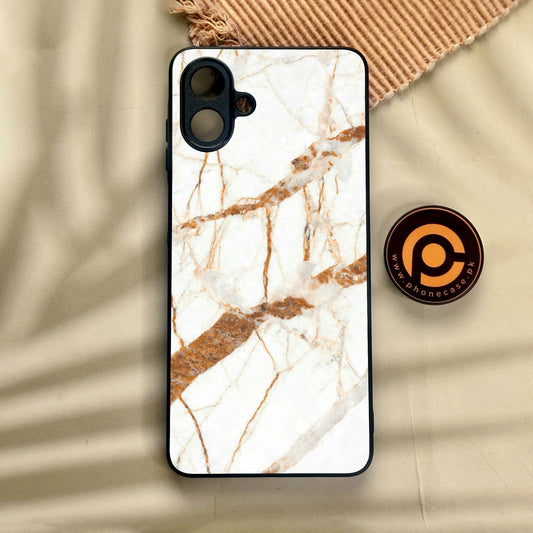 Samsung Galaxy A07 - White Design 4 - Premium Metal Printed Soft Bumper Shock Proof Case