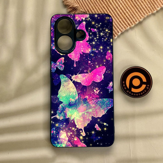 Vivo V60 Lite  - Butterflies Design 9 - Premium Metal Printed Soft Bumper Shock Proof Case