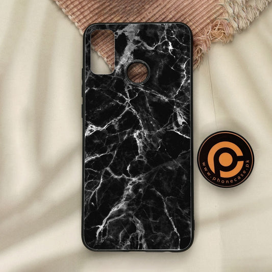 Honor 9X Lite - Black Marble Design 4 - Premium Metal Printed Soft Bumper Shock Proof Case