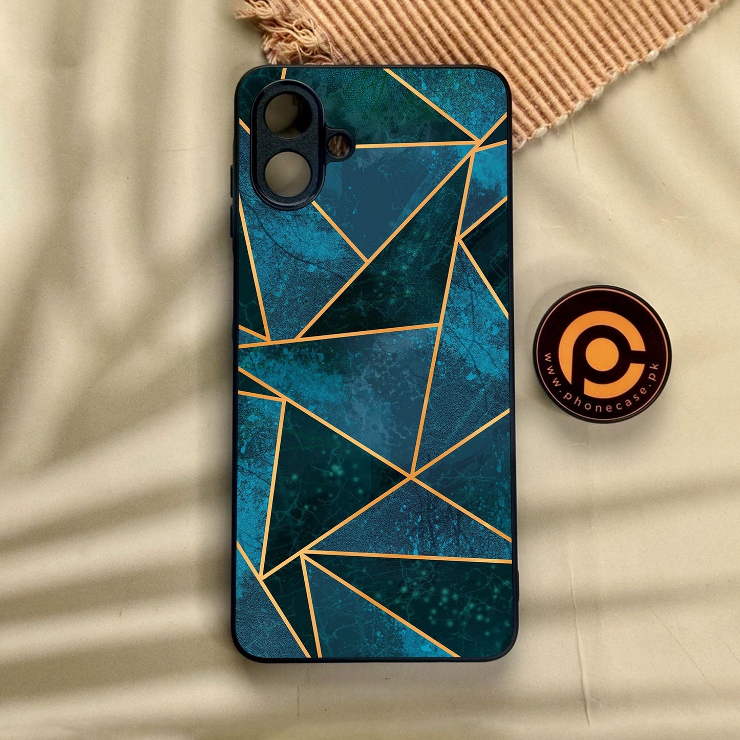 Samsung Galaxy A07 - Geometric Design 6 - Premium Metal Printed Soft Bumper Shock Proof Case