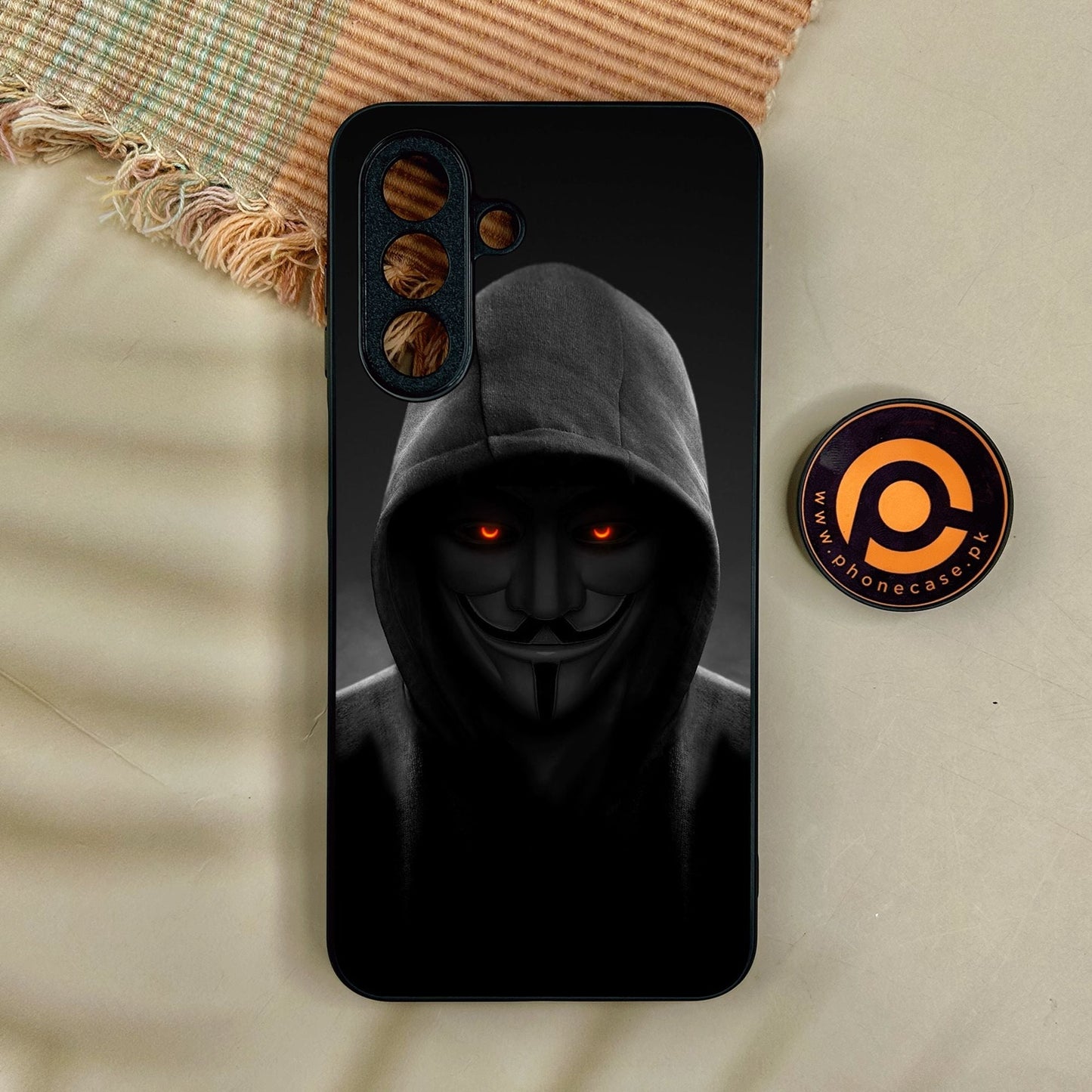 Samsung Galaxy A17 - Anonymous 2.0 Design 4 - Premium Metal Printed Soft Bumper Shock Proof Case