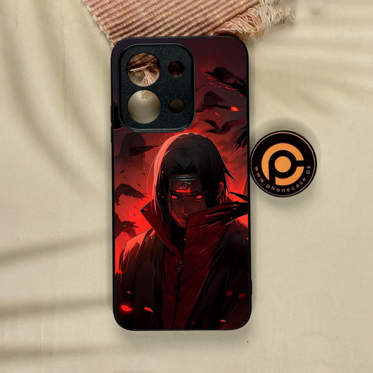 Xiaomi Redmi 15C - Red Rings Itachi - Premium Metal Printed Soft Bumper Shock Proof Case