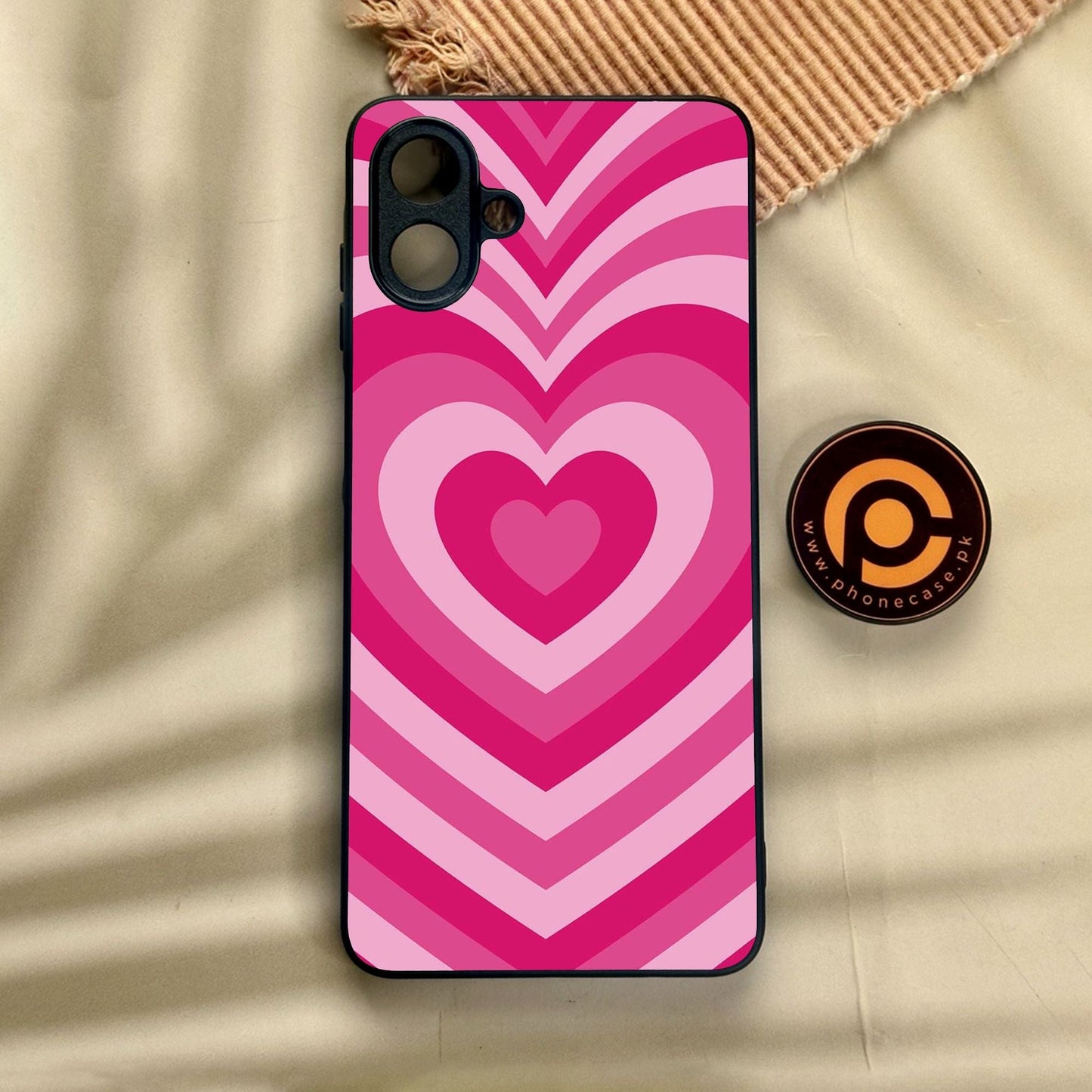 Samsung Galaxy A07 - Heartbeat Design 6 - Premium Metal Printed Soft Bumper Shock Proof Case