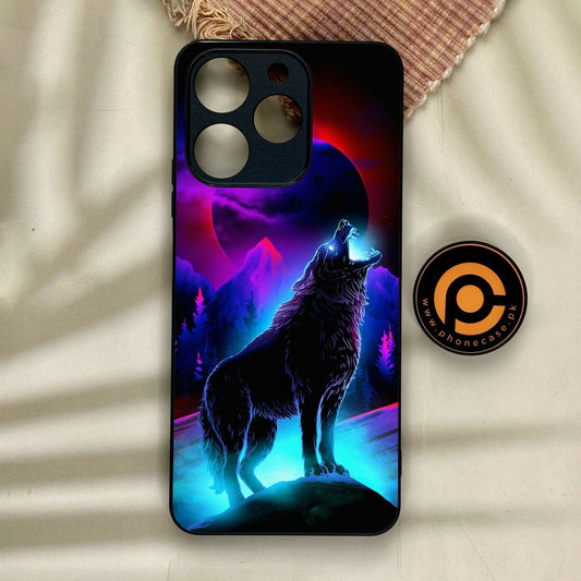Realme Note 70 - Wolf Design 2 - Premium Metal Printed Soft Bumper Shock Proof Case