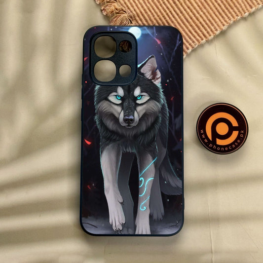 Oppo A6 Pro - Wolf Design 8 - Premium Metal Printed Soft Bumper Shock Proof Case