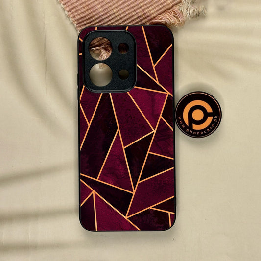 Xiaomi Redmi 15C - Geometric Design 7 - Premium Metal Printed Soft Bumper Shock Proof Case