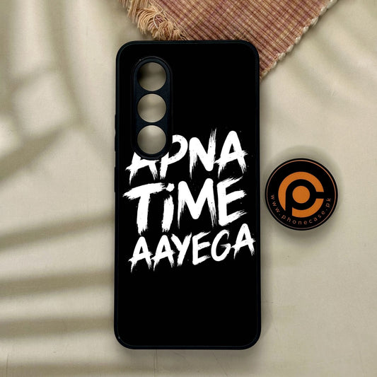 Itel S25 - Apna Time Ayega - Premium Metal Printed Soft Bumper Shock Proof Case