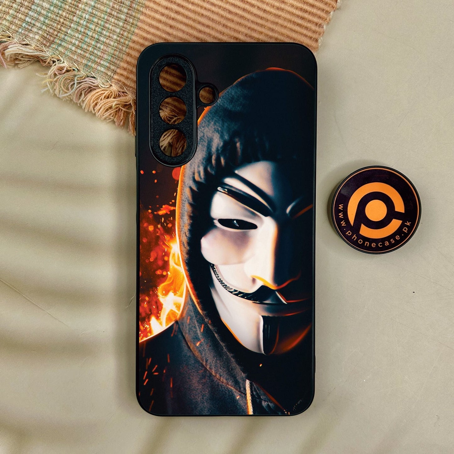 Samsung Galaxy A17 - Anonymous 2.0 Design 6 - Premium Metal Printed Soft Bumper Shock Proof Case