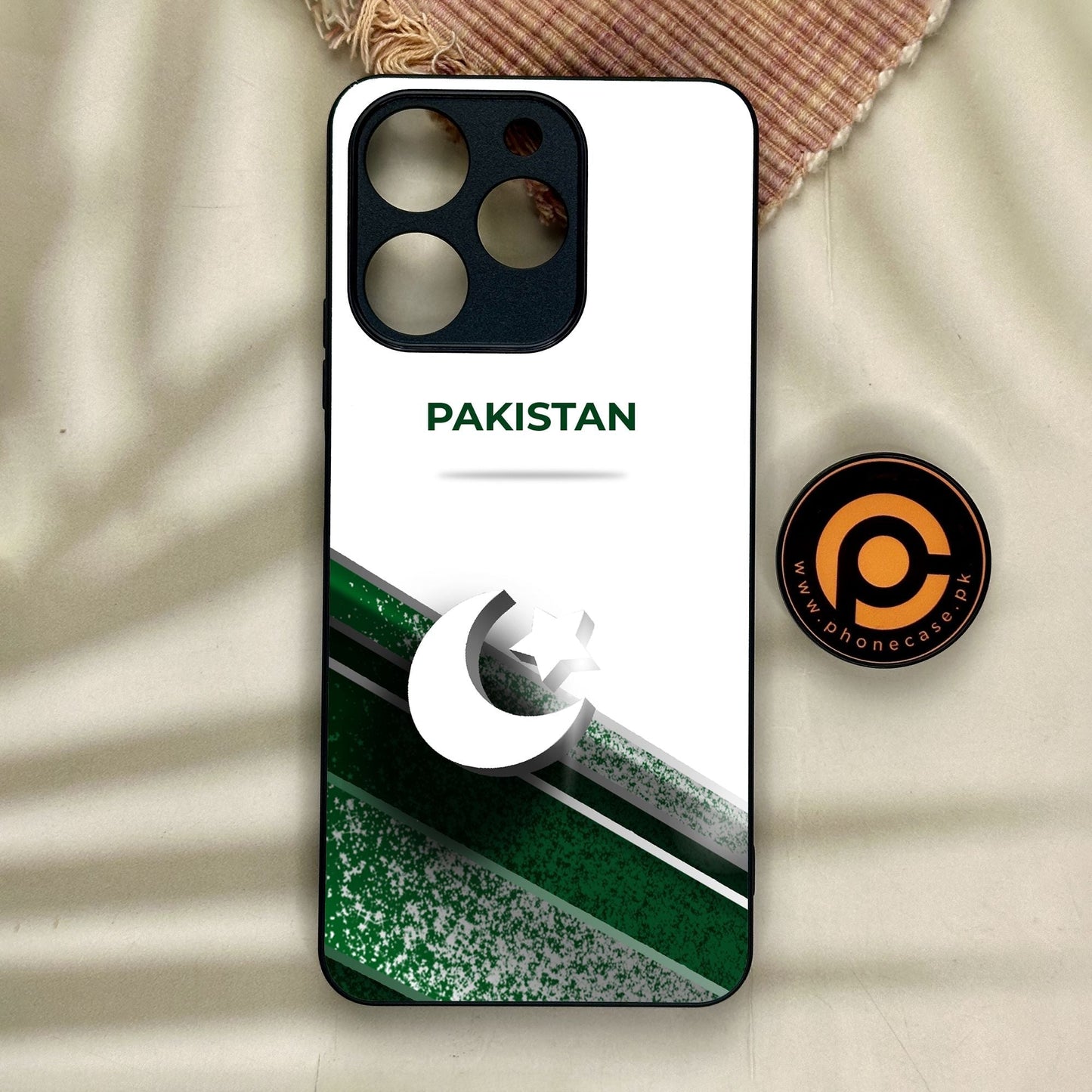 Realme Note 70 - Pakistani Flag Design 10 - Premium Metal Printed Soft Bumper Shock Proof Case