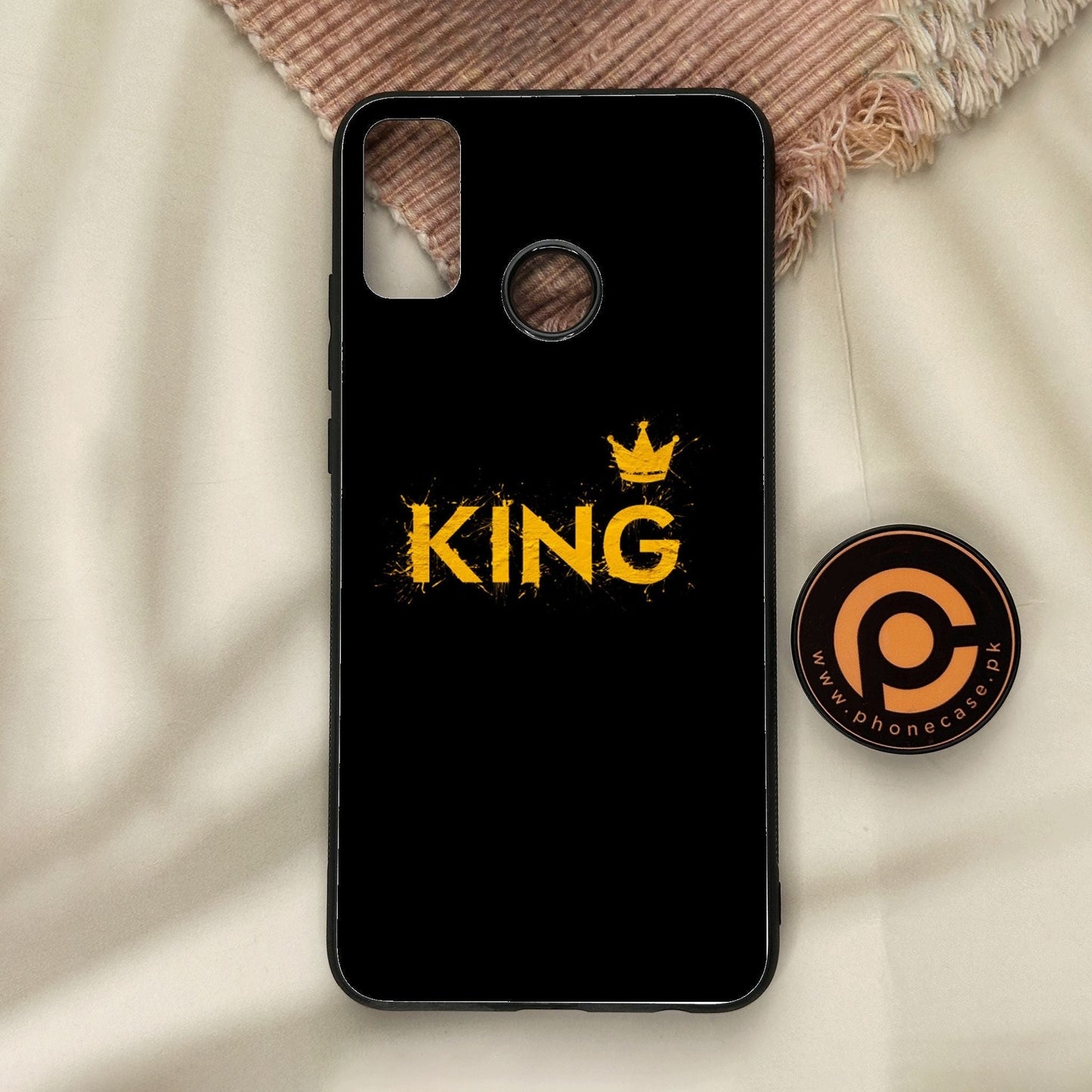 Honor 9X Lite - King Design 2 - Premium Metal Printed Soft Bumper Shock Proof Case