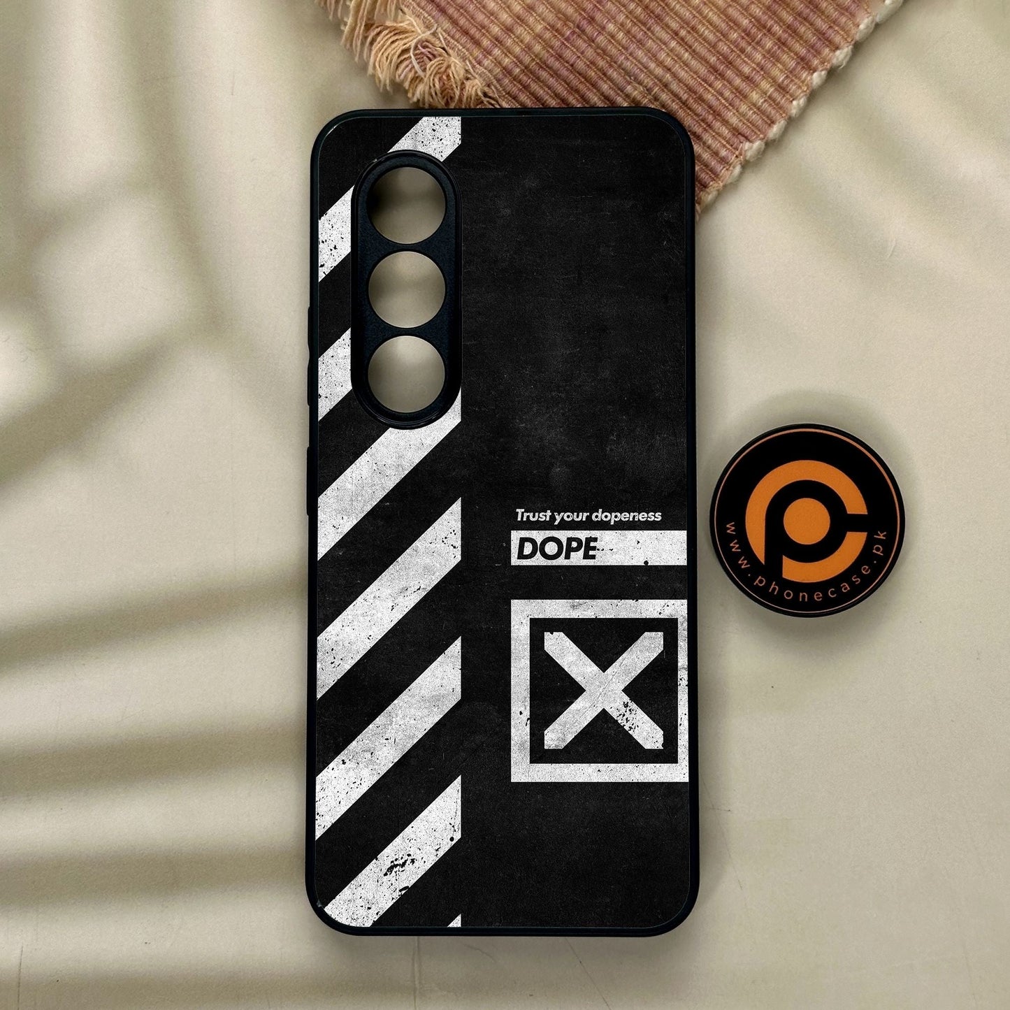 Itel S25 - Trust Your Dopeness - Premium Metal Printed Soft Bumper Shock Proof Case