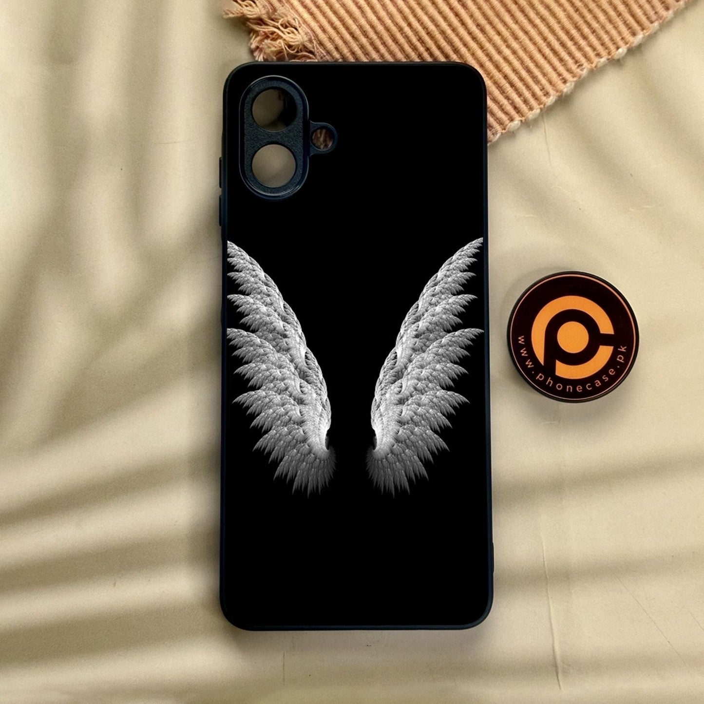 Samsung Galaxy A07 - Angel Wings Design 6 - Premium Metal Printed Soft Bumper Shock Proof Case CS-39124