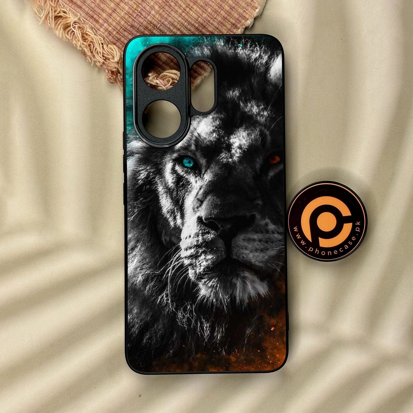 Vivo V60 - Tiger Design 3 - Premium Metal Printed Soft Bumper Shock Proof Case