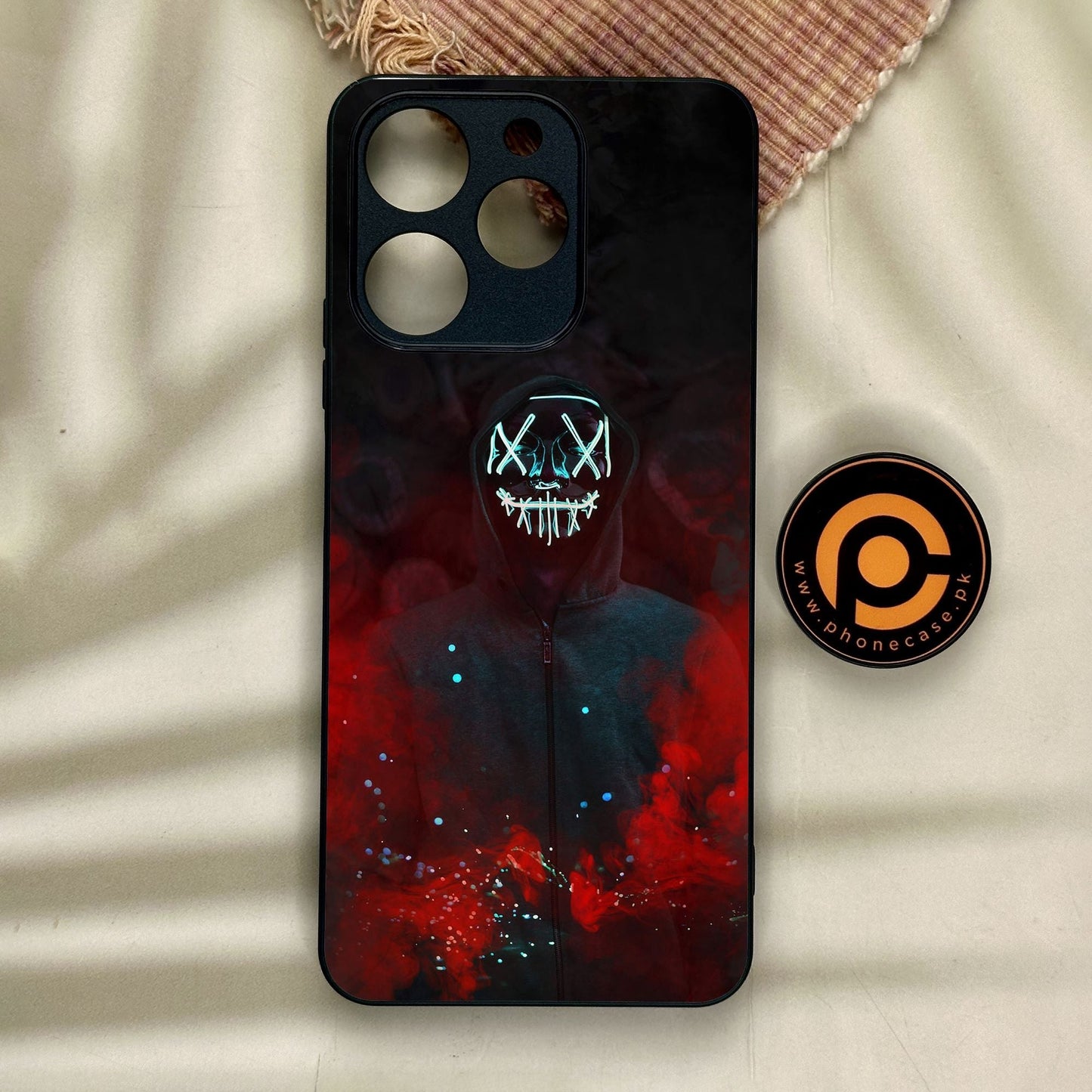 Realme Note 70 - Anonymous 2.0 Design 3 - Premium Metal Printed Soft Bumper Shock Proof Case