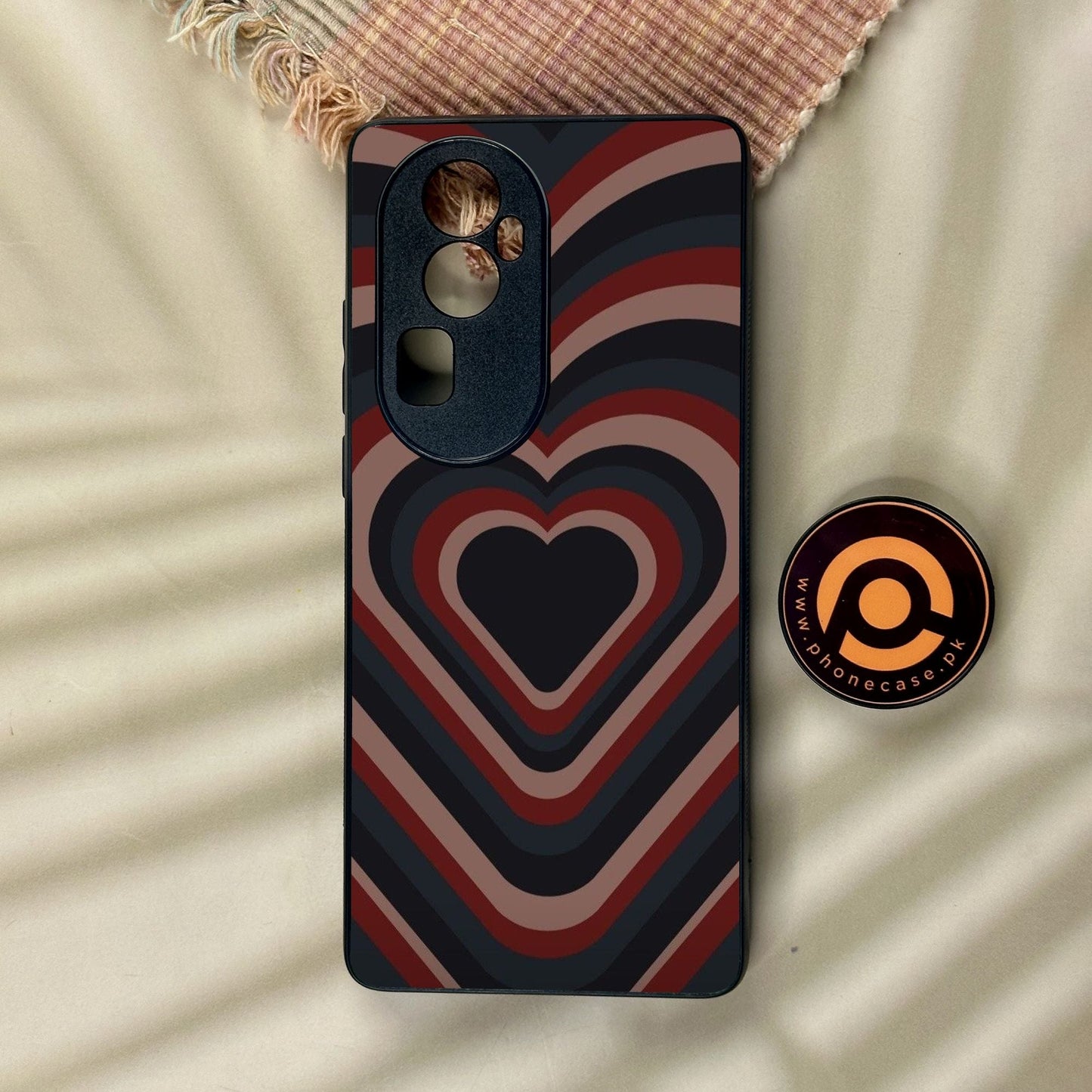 Oppo Reno 10 Pro Plus - Heart 2.0 Design 4 - Premium Metal Printed Soft Bumper Shock Proof Case