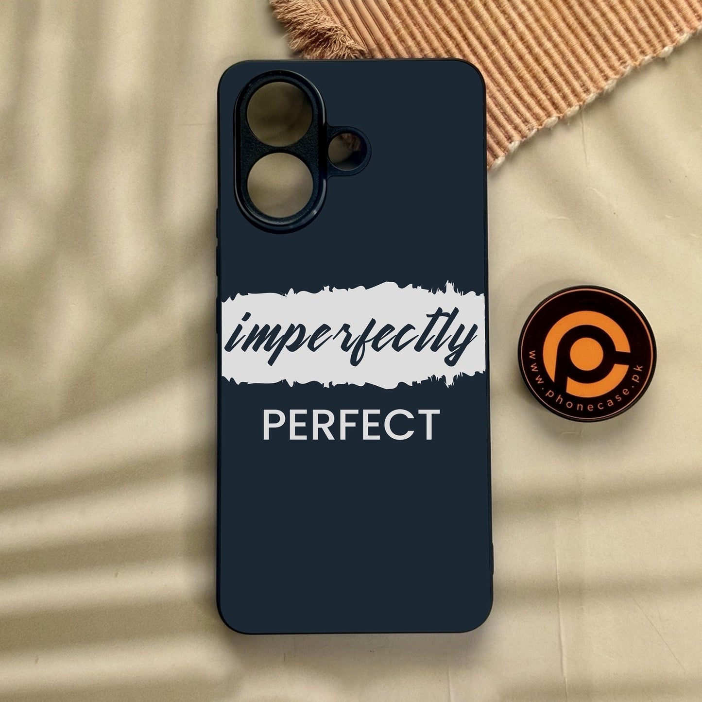 Vivo V60 Lite  - Imperfectly - Premium Metal Printed Soft Bumper Shock Proof Case
