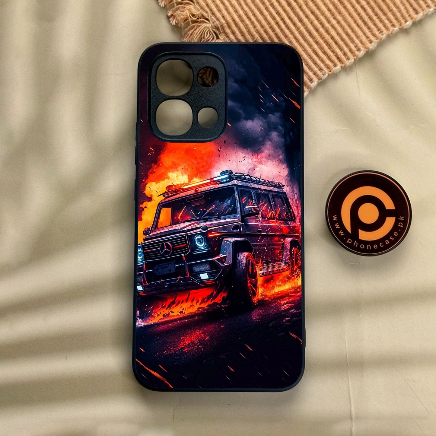 Oppo A6 Pro - Racing Design 2 - Premium Metal Printed Soft Bumper Shock Proof Case