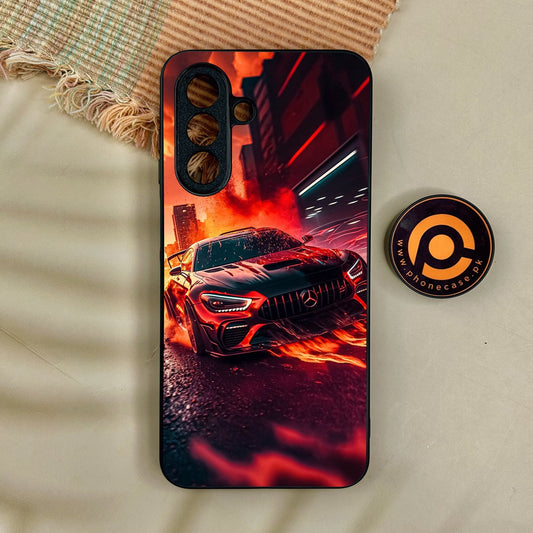 Samsung Galaxy A17 - Racing Design 3 - Premium Metal Printed Soft Bumper Shock Proof Case