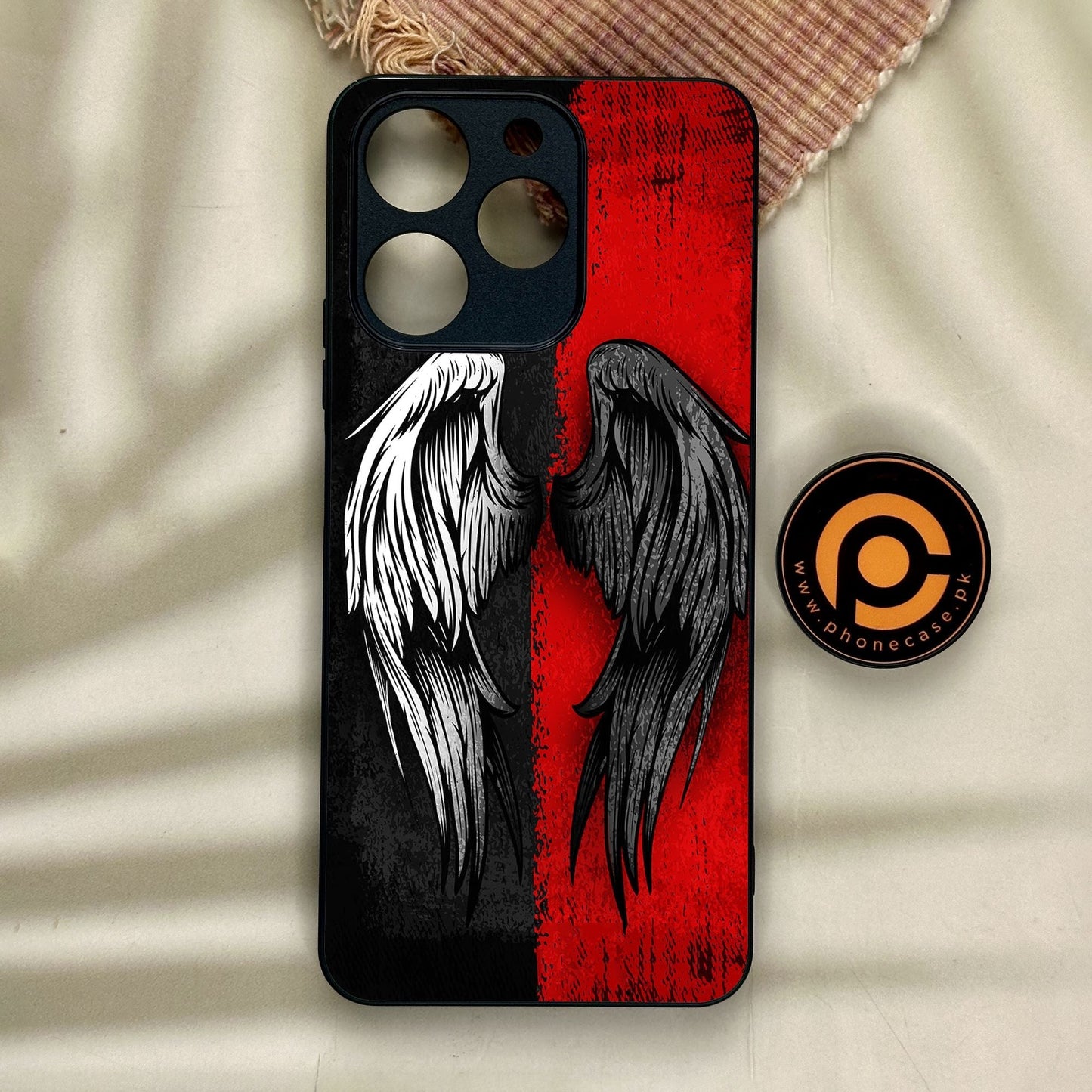 Realme Note 70 - Angel 2.0 Design 10 - Premium Metal Printed Soft Bumper Shock Proof Case