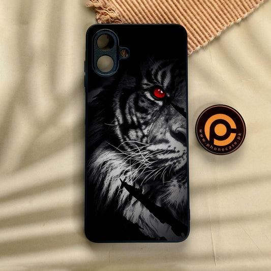 Samsung Galaxy A07 - Tiger Design 7 - Premium Metal Printed Soft Bumper Shock Proof Case