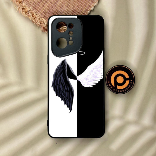 Oppo Find X5 Pro - Angel 2.0 Design 5 - Premium Metal Printed Soft Bumper Shock Proof Case