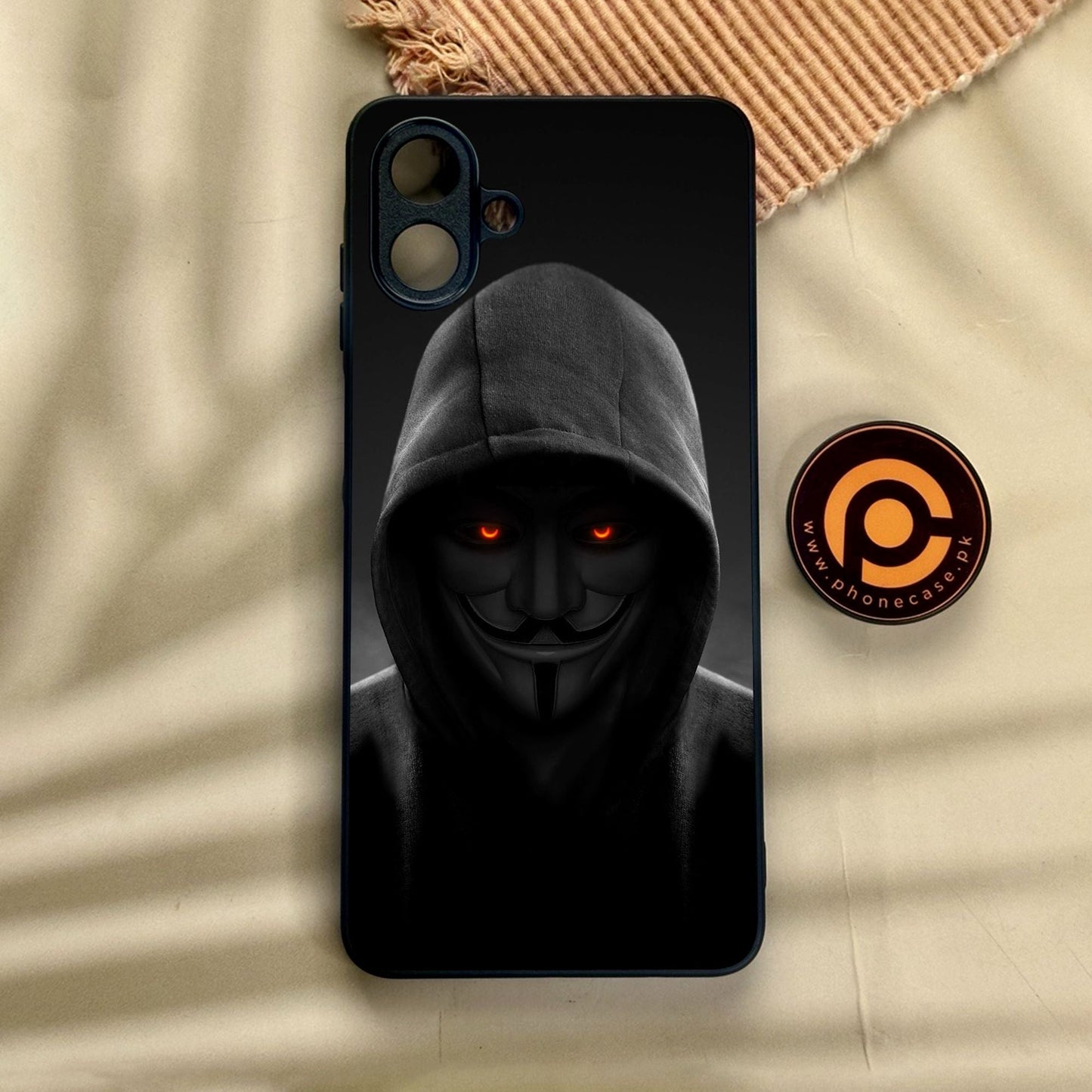 Samsung Galaxy A07 - Anonymous 2.0 Design 4 - Premium Metal Printed Soft Bumper Shock Proof Case