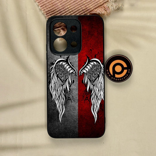 Xiaomi Redmi 15C - Angel Wings Design 2 - Premium Metal Printed Soft Bumper Shock Proof Case