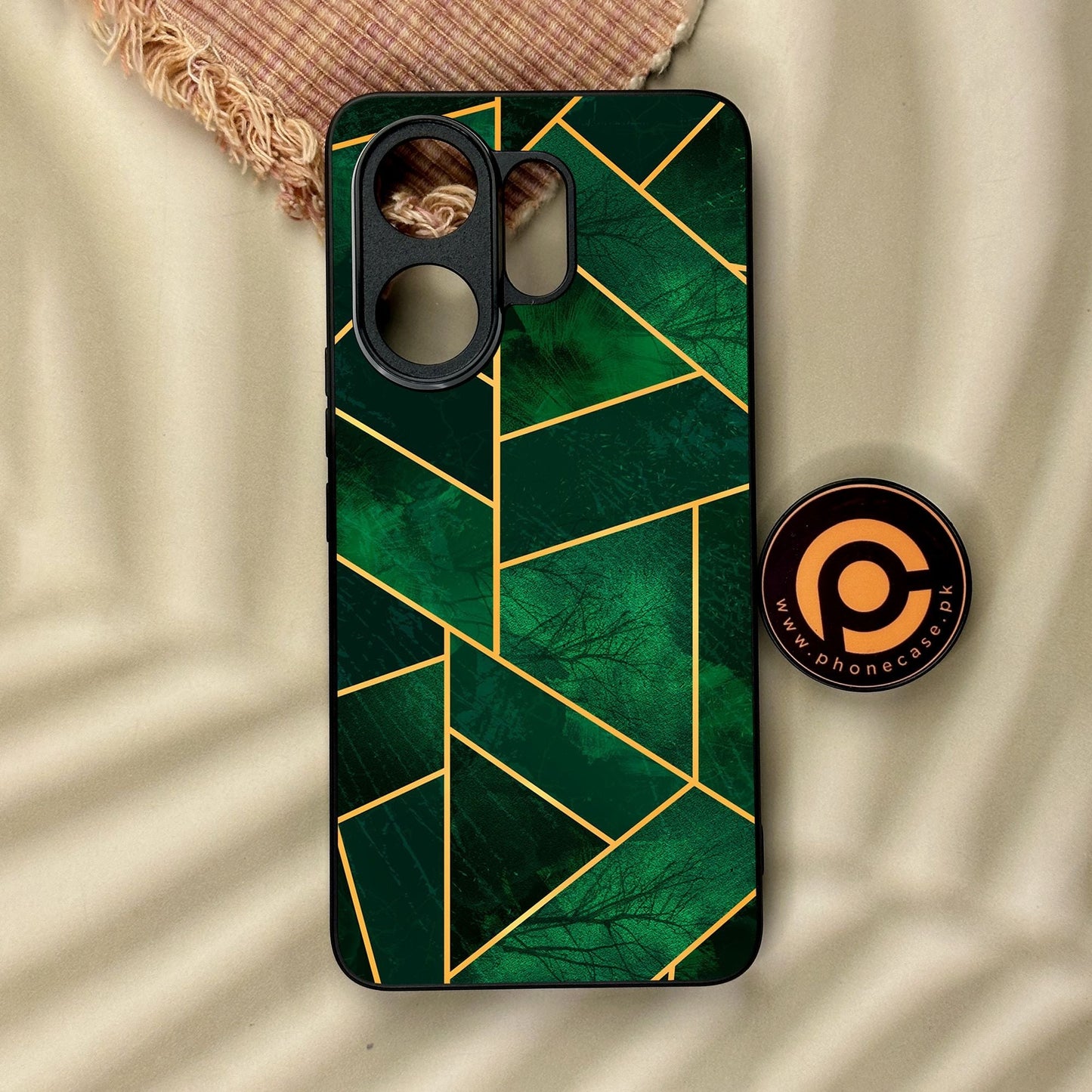 Vivo V60 - Geometric Design 10 - Premium Metal Printed Soft Bumper Shock Proof Case CS-38733