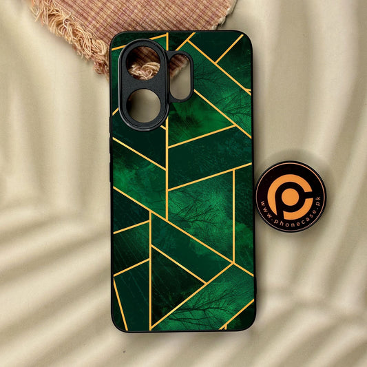 Vivo V60 - Geometric Design 10 - Premium Metal Printed Soft Bumper Shock Proof Case CS-38733