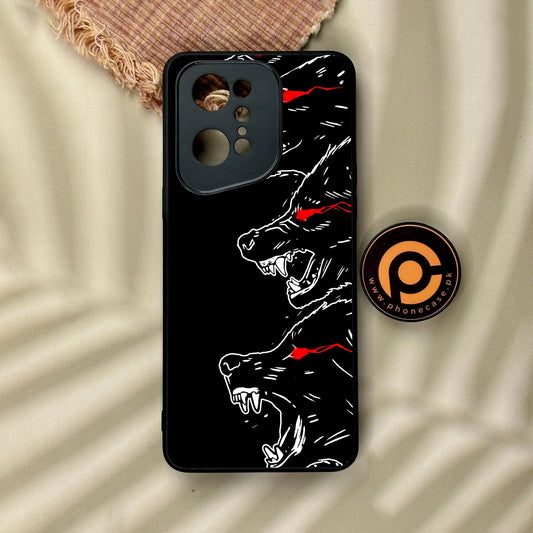 Oppo Find X5 Pro - Black Art Design 7 - Premium Metal Printed Soft Bumper Shock Proof Case