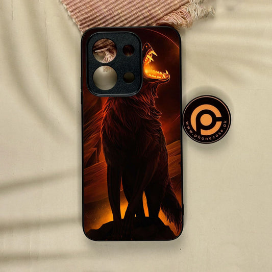 Xiaomi Redmi 15C - Wolf Design 6 - Premium Metal Printed Soft Bumper Shock Proof Case