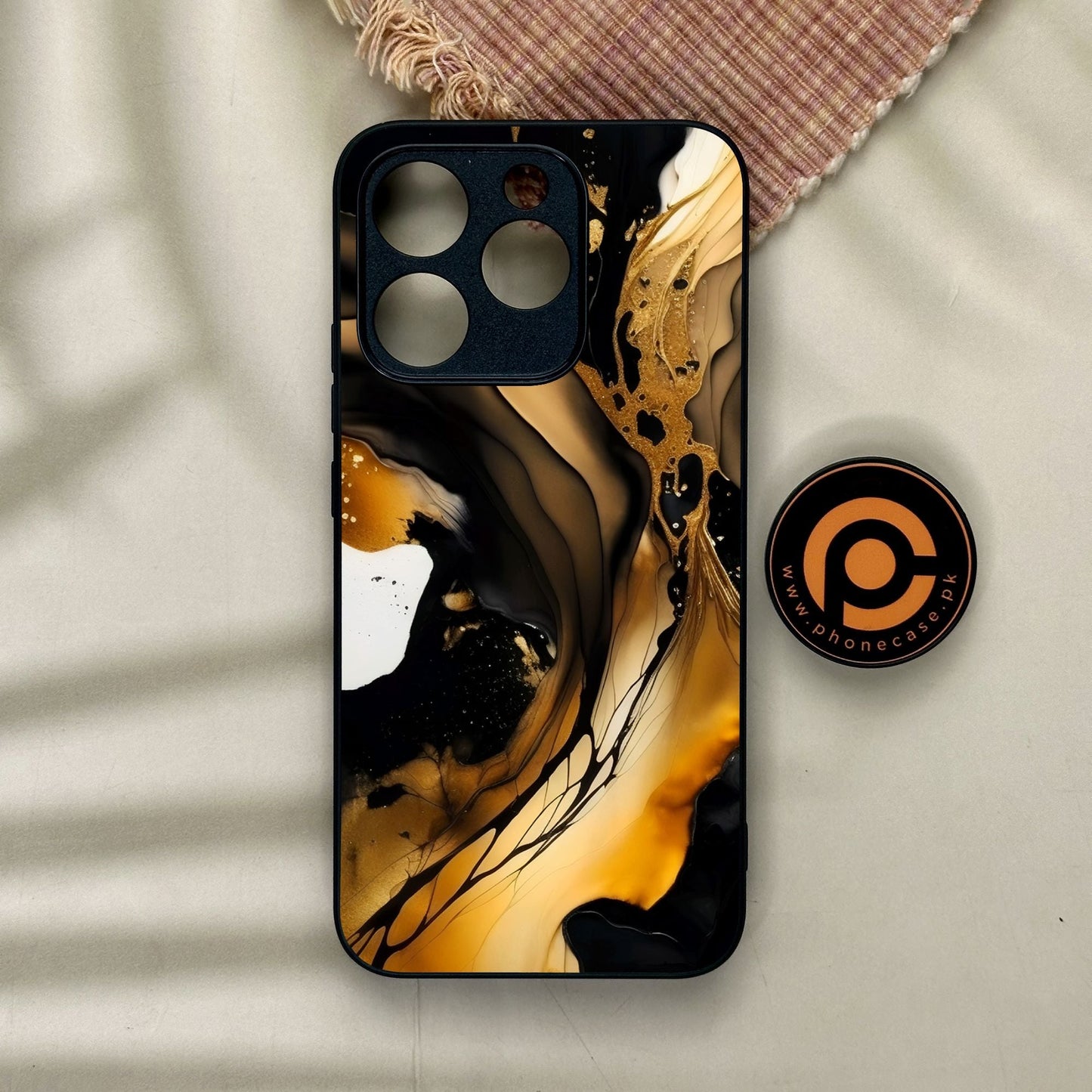 Realme 15T - Liquid Design 10 - Premium Metal Printed Soft Bumper Shock Proof Case