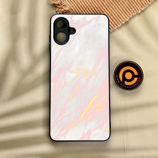 Samsung Galaxy A07 - Pink Design 7 - Premium Metal Printed Soft Bumper Shock Proof Case