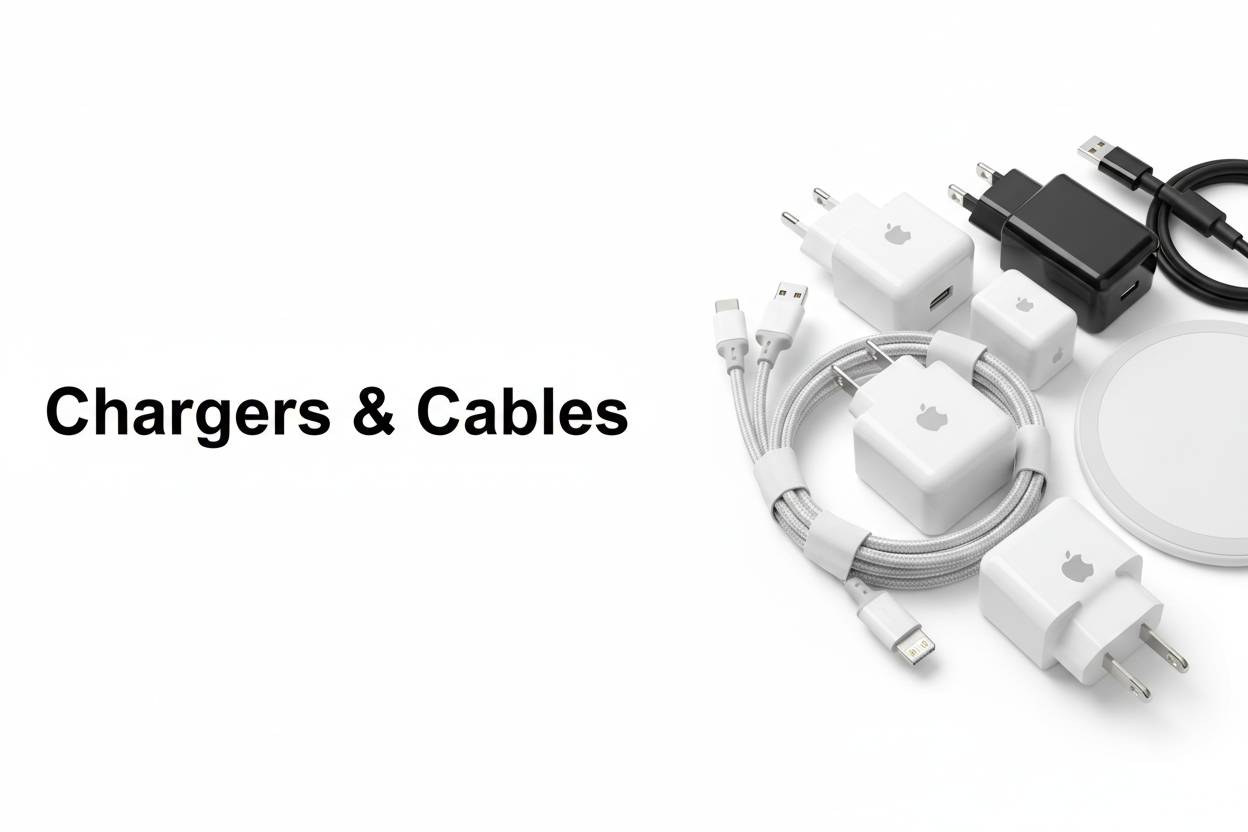 Chargers & Cables realistic banner