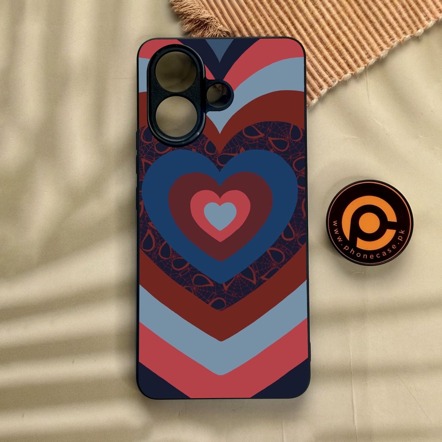 Vivo V60 Lite  - Heart 2.0 Design 2 - Premium Metal Printed Soft Bumper Shock Proof Case