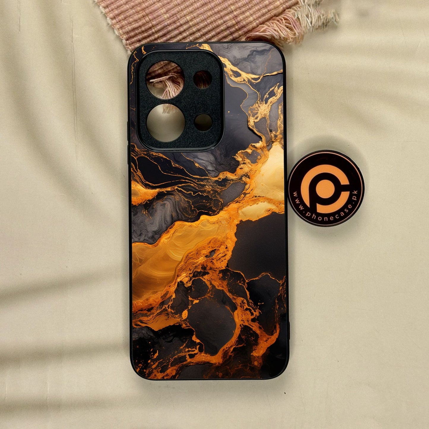 Xiaomi Redmi 15C - Liquid Design 4 - Premium Metal Printed Soft Bumper Shock Proof Case