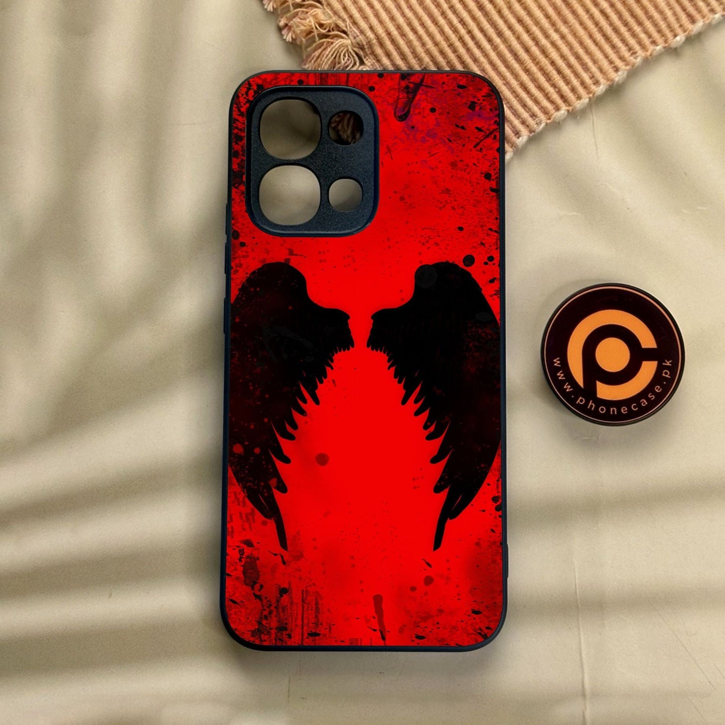 Oppo A6 Pro - Angel 2.0 Design 3 - Premium Metal Printed Soft Bumper Shock Proof Case