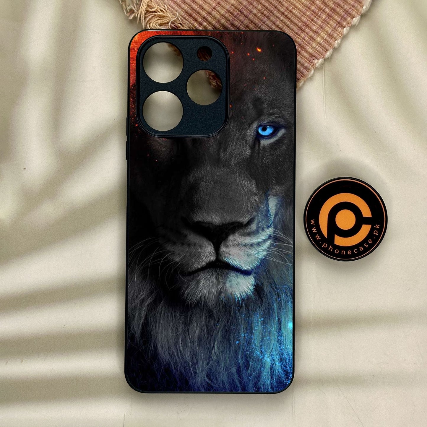 Realme Note 70 - Tiger Design 4 - Premium Metal Printed Soft Bumper Shock Proof Case