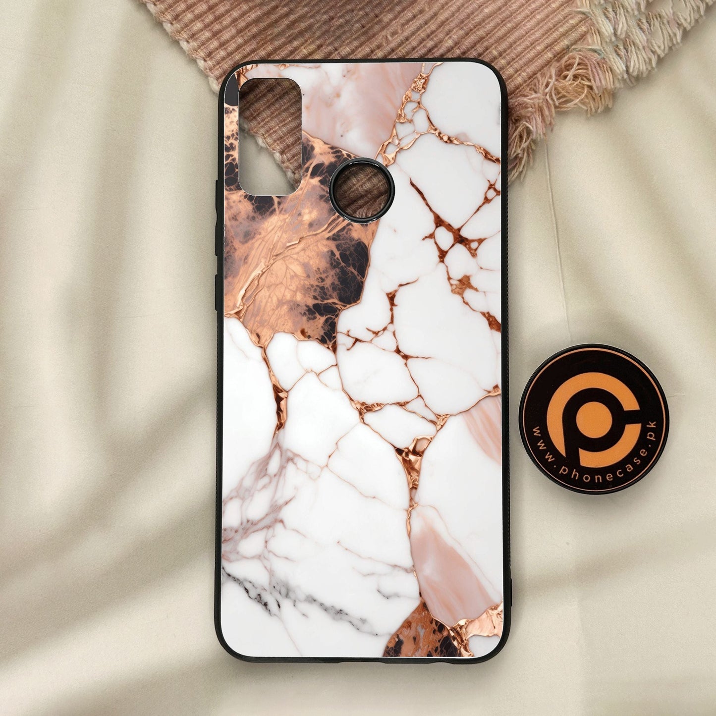 Honor 9X Lite - Liquid Marble Design 5 - Premium Metal Printed Soft Bumper Shock Proof Case