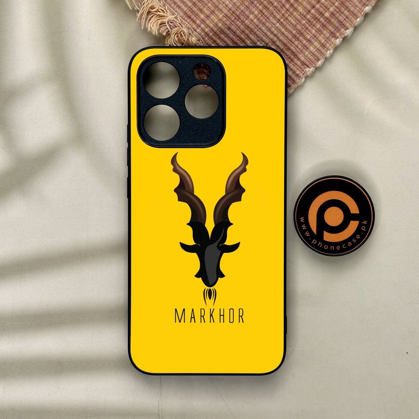 Realme 15T - Markhor Design 1 - Premium Metal Printed Soft Bumper Shock Proof Case