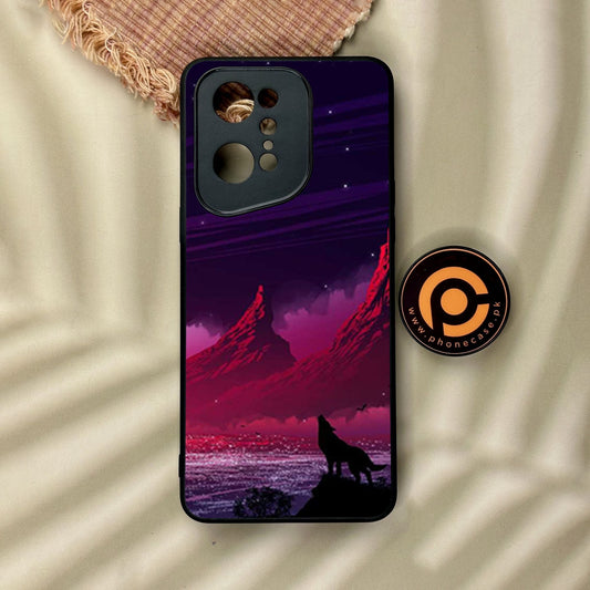 Oppo Find X5 Pro - Wolf Design 7 - Premium Metal Printed Soft Bumper Shock Proof Case