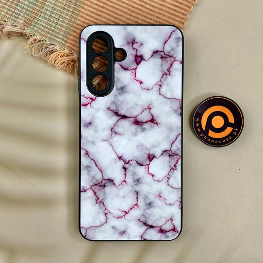 Samsung Galaxy A17 - White Design 1 - Premium Metal Printed Soft Bumper Shock Proof Case