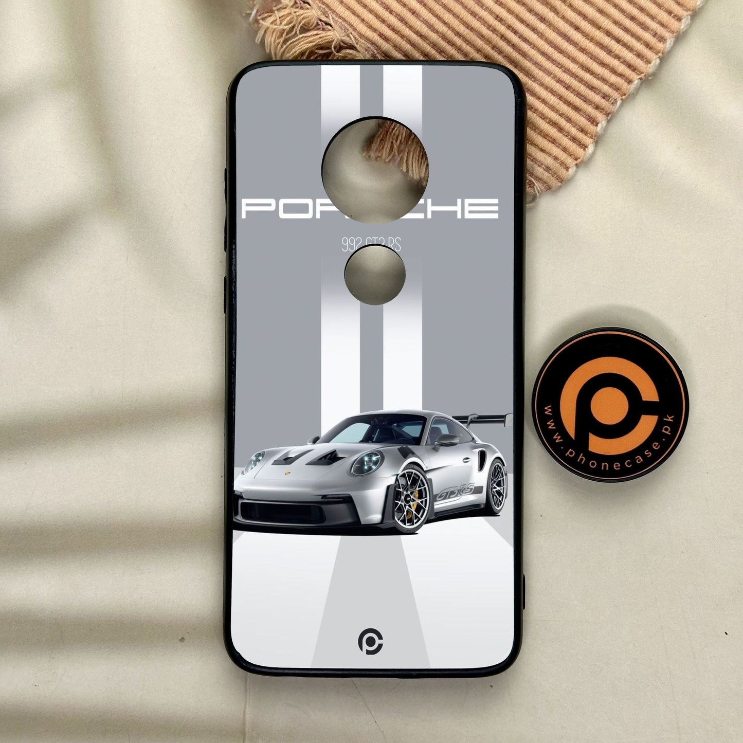 Motorola Moto G7 - Porsche Gt3 Rs Thrill - Premium Metal Printed Soft Bumper Shock Proof Case