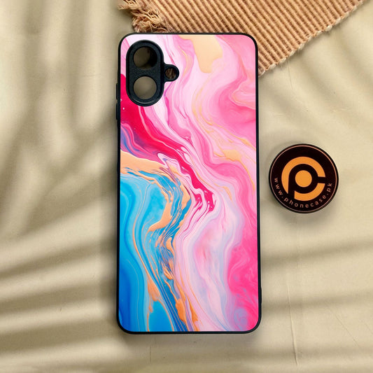 Samsung Galaxy A07 - Pink Marble 2.0 Design 3 - Premium Metal Printed Soft Bumper Shock Proof Case