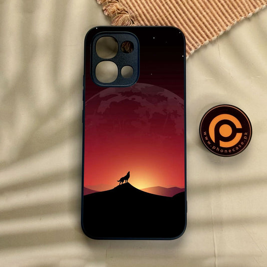 Oppo A6 Pro - Wolf Design 4 - Premium Metal Printed Soft Bumper Shock Proof Case