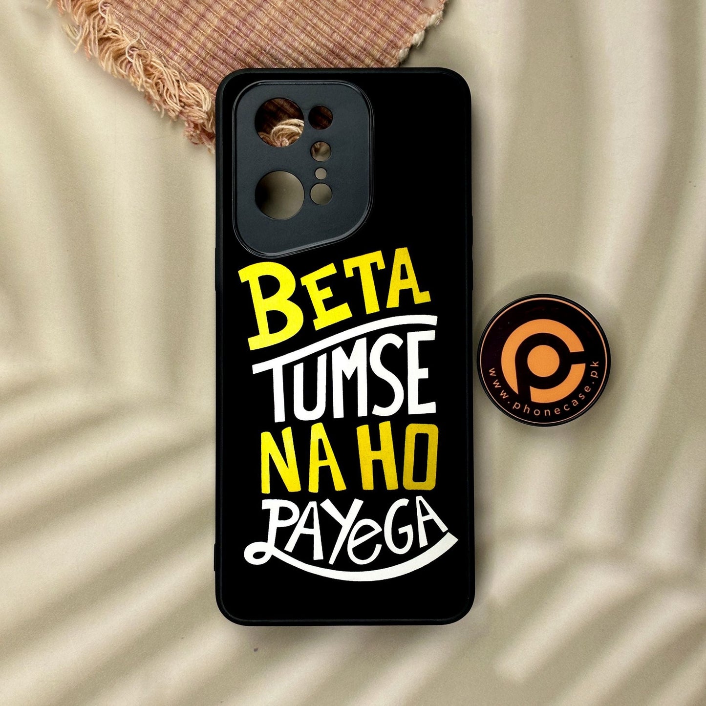 Oppo Find X5 Pro - Beta Tum Se Na Ho - Premium Metal Printed Soft Bumper Shock Proof Case