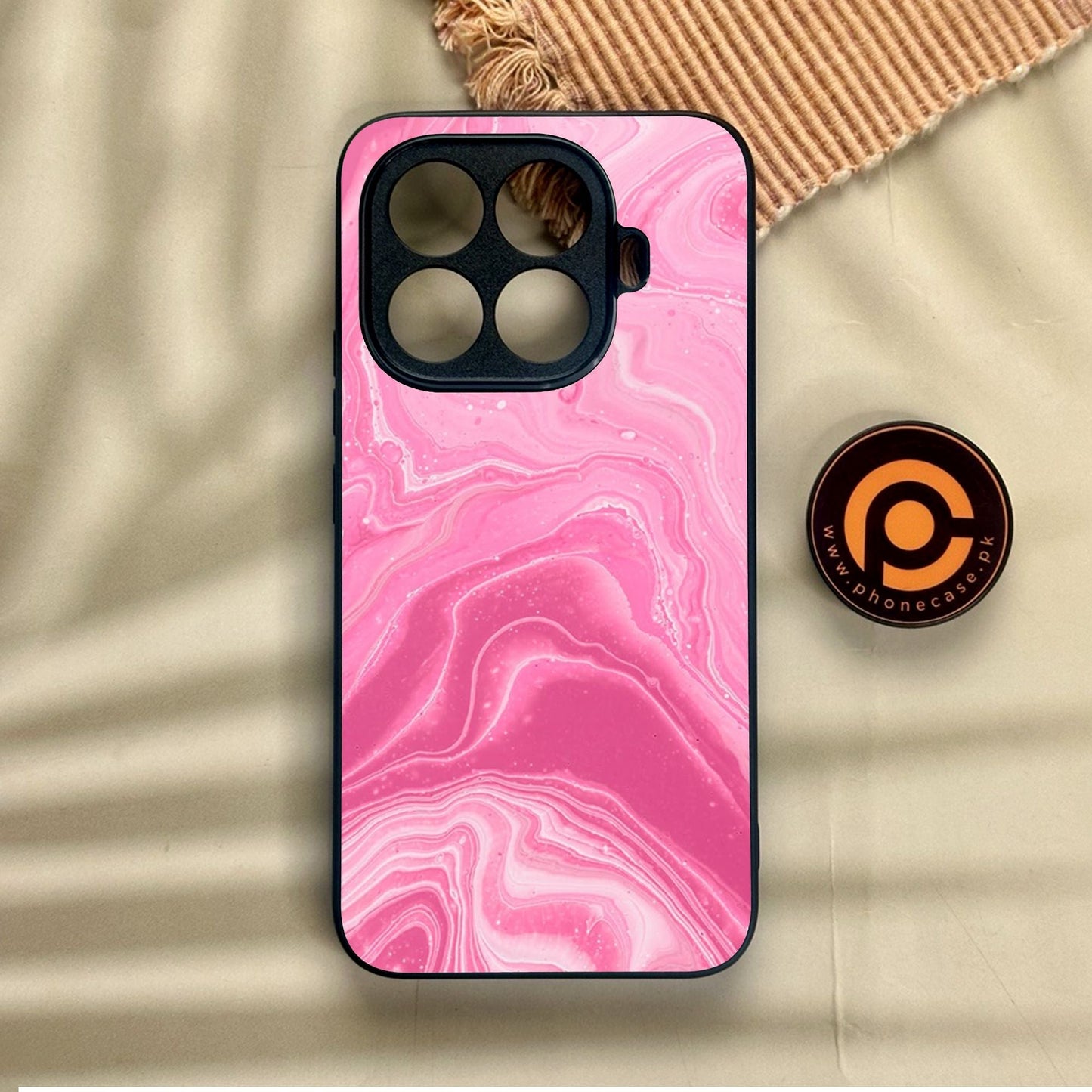 Xiaomi 15T Pro - Pink Design 3 - Premium Metal Printed Soft Bumper Shock Proof Case