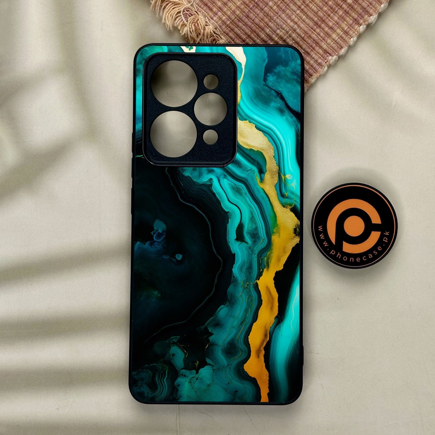 Realme 15 Pro - Liquid Design 6 - Premium Metal Printed Soft Bumper Shock Proof Case